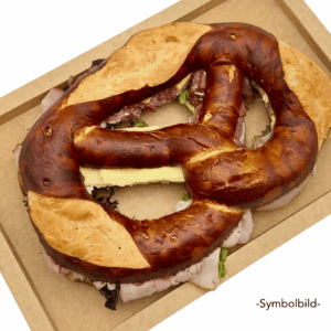 Riesenlaugenbrezel medium "Vegetarisch"